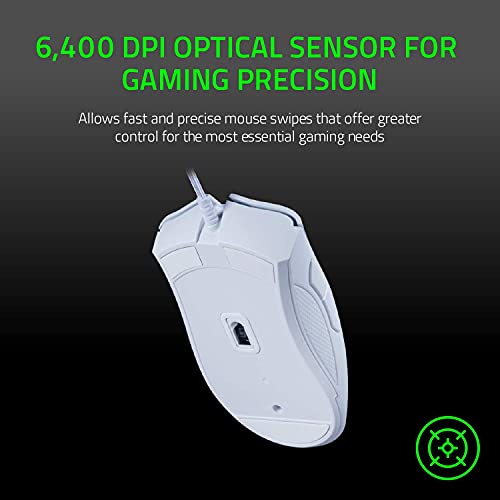 Razer DeathAdder Essential Gaming Mouse, 6400 DPI Optical Sensor, Black B344
