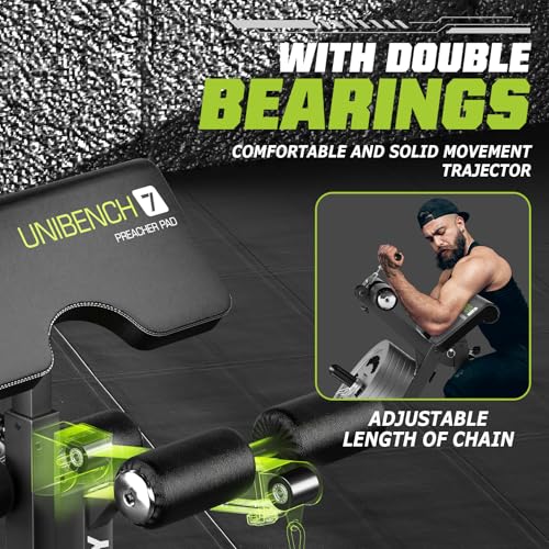 Adjustable Weight Bench for Home Gym, 1200 LBS Capacity, Incline Flat Decline S493300