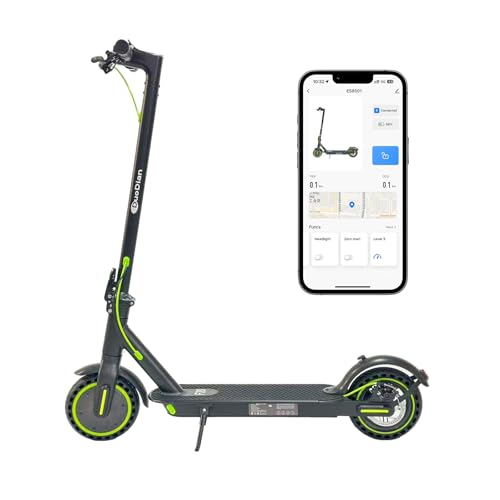 Electric Scooter for Adults - 500W Peak Motor,15-19MPH Max Speed,18-21 Miles Range,8.5" Solid Tires,7.8AH Battery,Foldable E-Scooter with LED Display and App,Patineta Eléctrica para Adultos (Green)