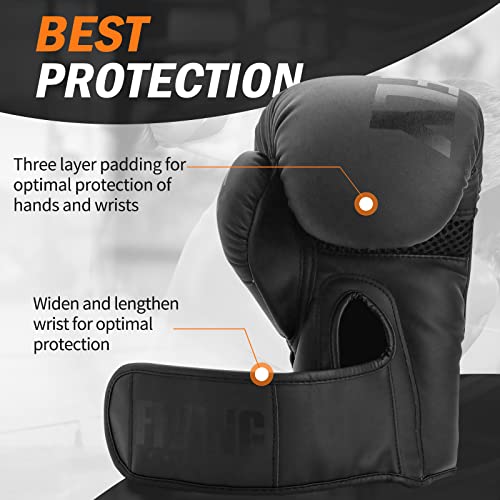 FIVING Boxing Gloves for Men Women MMA Muay Thai Training P93340