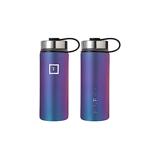 IRON °FLASK Stainless Steel Insulated Water Bottle with 3 Lids, 40 oz U19688
