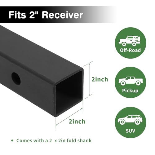 Leader Accessories Trailer Hitch Cargo Carrier Rack 60"x24"x6" Folding for 2" Receiver G3544