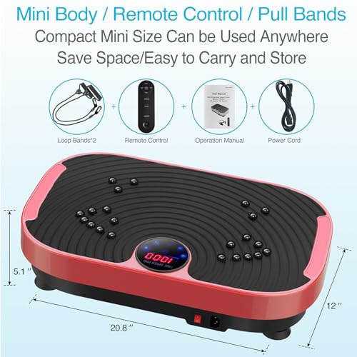 AXV Vibration Plate Exercise Machine Whole Body Workout Fitness Platform K84986