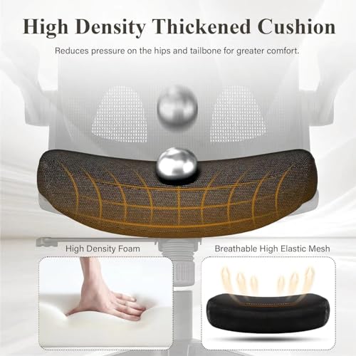 High Back Ergonomic Mesh Office Chair with Adjustable Lumbar Support, Black G2191