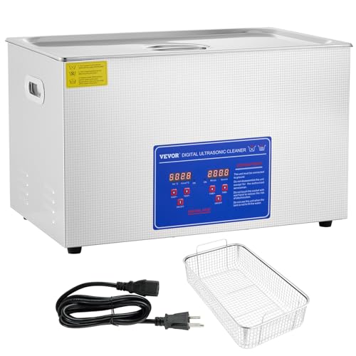 VEVOR 30L Industrial Ultrasonic Cleaner with Digital Timer & Heater 40kHz B477