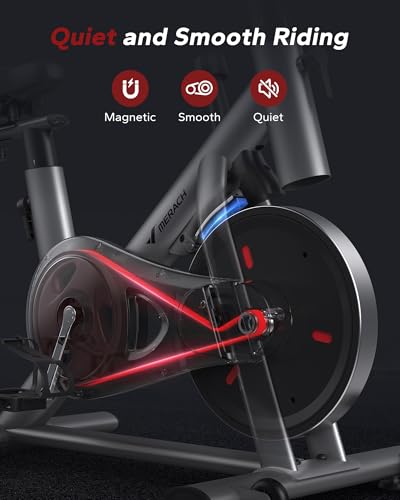 MERACH Exercise Bike, Low Noise Indoor Cycling Bike with App X955106