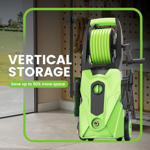Electric Pressure Washer 5000 PSI 4.0 GPM with 33ft Hose, 4 Nozzles and Foam Cannon M920420