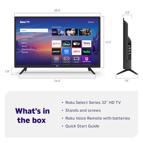 Roku Smart TV 40-Inch Select Series 1080p Full HD LED Television with Voice Remote P76588