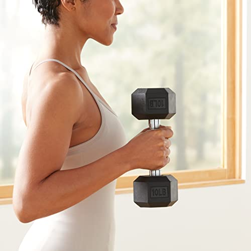Amazon Basics Rubber Hex Dumbbell K648924