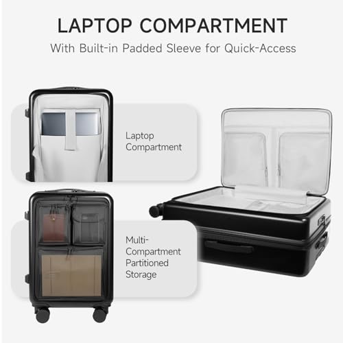 Carry On Luggage 20 Inch Expandable Suitcase with Spinner Wheels & TSA Lock A583147