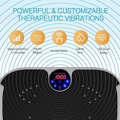 AXV Vibration Plate Exercise Machine Whole Body Workout Fitness Platform K84986
