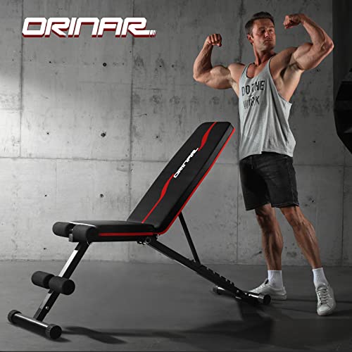 Adjustable Weight Bench for Home Gym Incline Decline Strength Training L86405