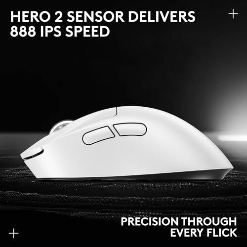 Logitech G PRO X Superlight 2 DEX Wireless Gaming Mouse, 60g, White D21215