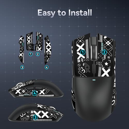 Attack Shark X11 59g Superlight Wireless Gaming Mouse with RGB Charging Dock, Black W869