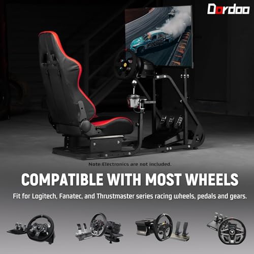 Dardoo G923 Racing Simulator Cockpit with Red Seat L731625
