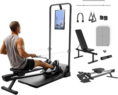 Gym Monster Smart Home Gym, Smith Machine Power Cage with Cable Crossover G34665