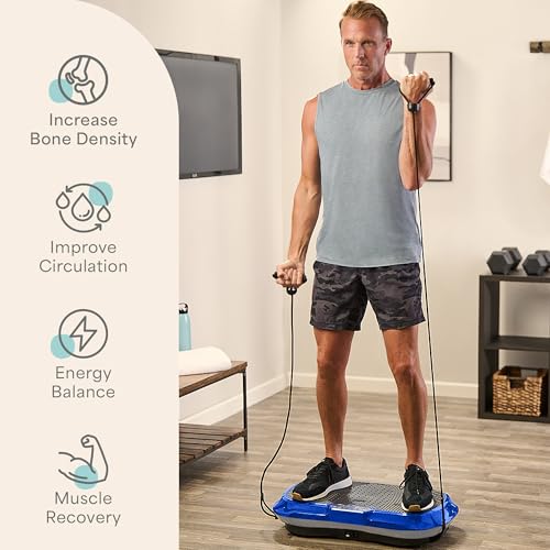 Lifepro Waver Vibration Plate Exercise Machine with Loop Bands V797593