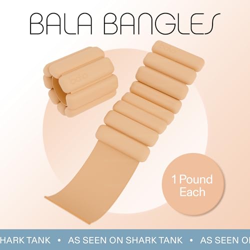 Bala Bangles Wrist & Ankle Weights Adjustable Silicone Set for Women Men Y10032