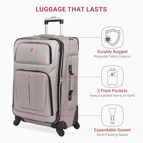 SwissGear Sion Softside Expandable Luggage, Black, 29-Inch C81483