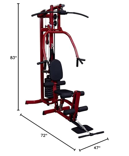 Body-Solid BFMG30 Multi-Station Home Gym Machine, Red D1051