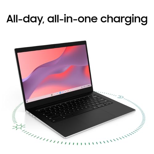 Samsung 14" Galaxy Chromebook Go Laptop, Intel Celeron, 4GB RAM, 64GB, ChromeOS, Silver S127738