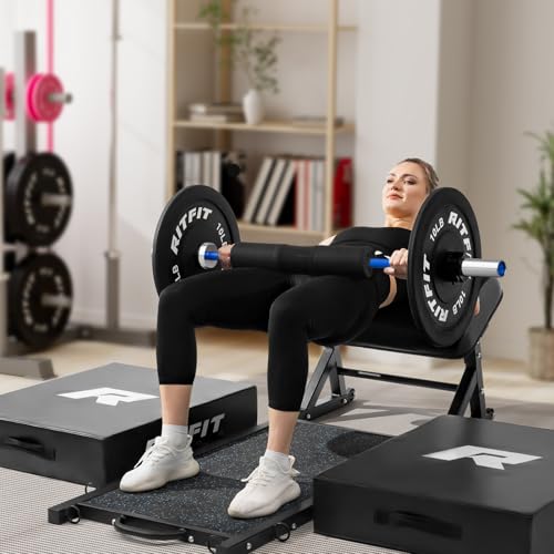 RITFIT Olympic Barbell 4ft/6ft 2 Inch Weight Bar for Strength Training, 500lbs Capacity F369