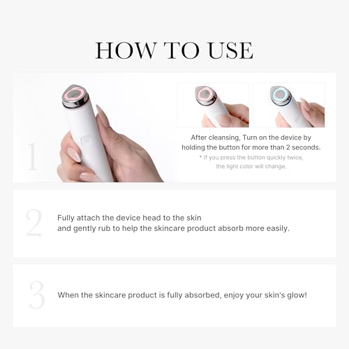 medicube Mini Booster Pro White At-Home Facial Skin Care Tool C7917