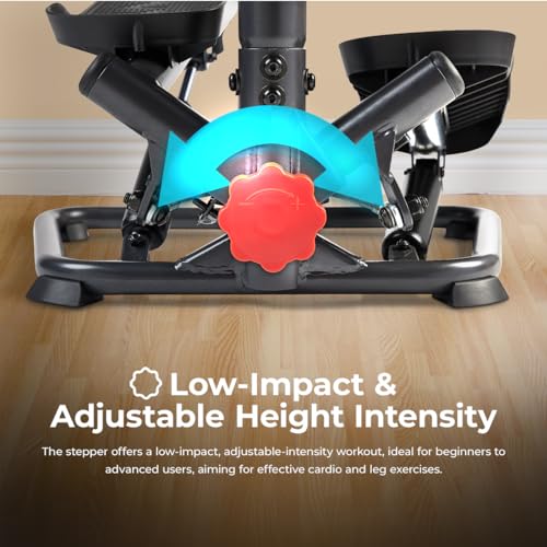 Sunny Health & Fitness Twist Stepper with Handlebar S560