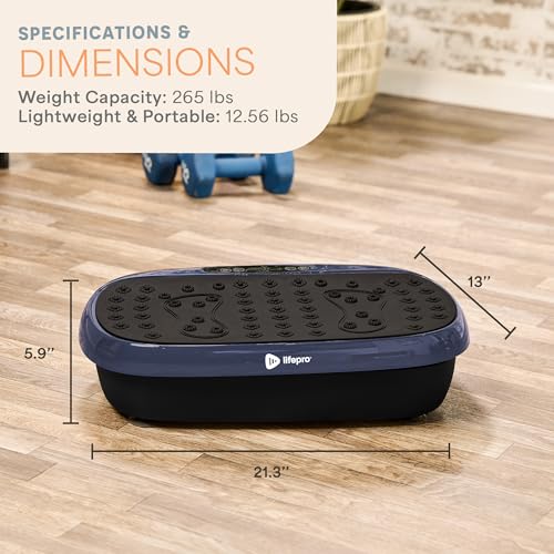 Lifepro Vibration Plate Exercise Machine with Magnetic Acupoints for Full Body Fitness P3479