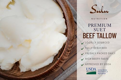 100% Pure Rendered Non GMO Food Grade Beef Tallow 7LBS Q361934