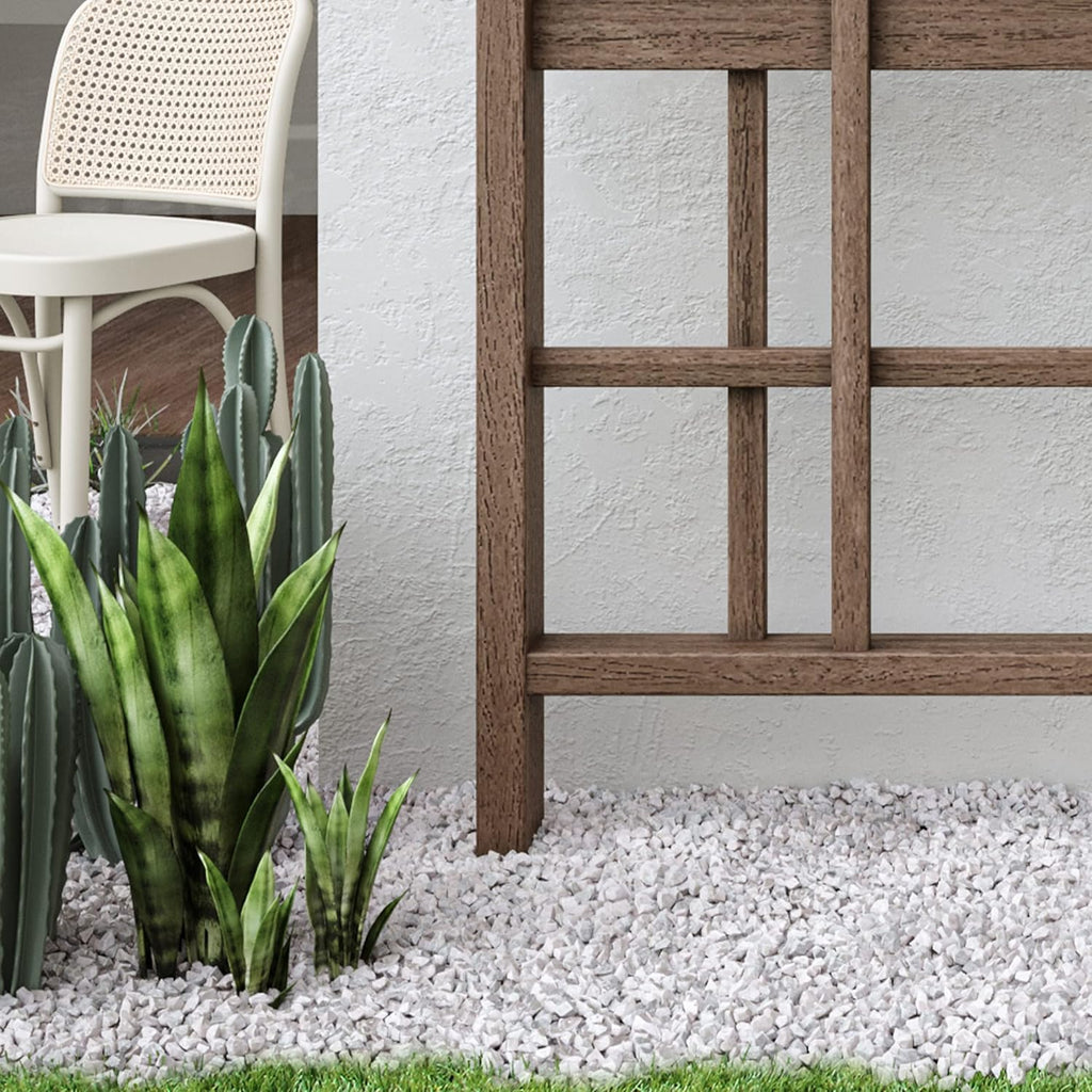 Vita Urbana Espresso Brown Embossed Vinyl Trellis and Privacy Screen, 60 in L x 84 in H V74602