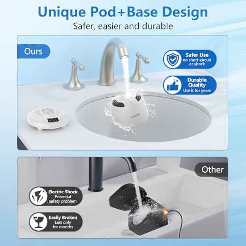 Ultrasonic Retainer Cleaner for Dentures & Aligner, 4 Modes, White U61236