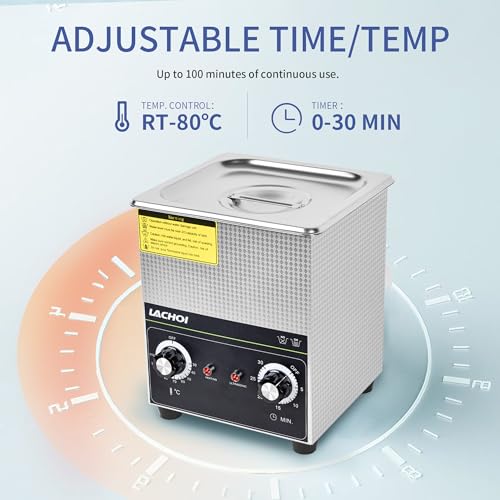 Ultrasonic Cleaner 800ml 40kHz with Timer for Jewelry Watch Ring J481292