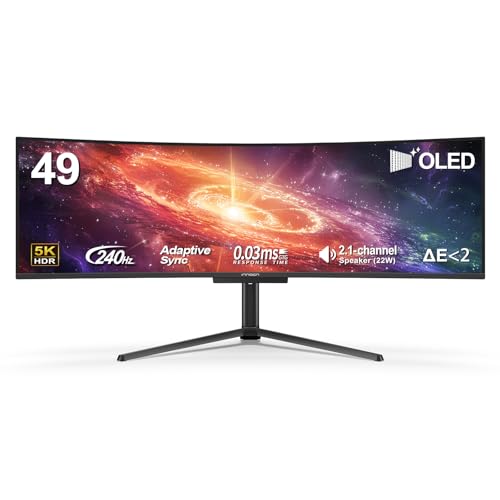 INNOCN 49" Curved Ultrawide Gaming Monitor 120Hz QHD 32:9 E79455