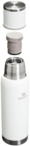Stanley Adventure-To-Go Vacuum Bottle 25 oz Wide Mouth Insulated Stainless Steel Thermos, Blue Glow D5617