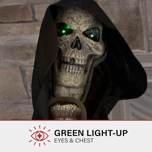 Haunted Hill Farm Motion-Activated 7.5-Ft. Smoldering Ghoul Animatronic Halloween Decoration N1475
