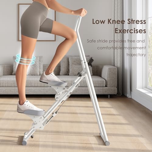 Folding Stair Stepper with Adjustable Handlebar for Home Cardio Workout G6884
