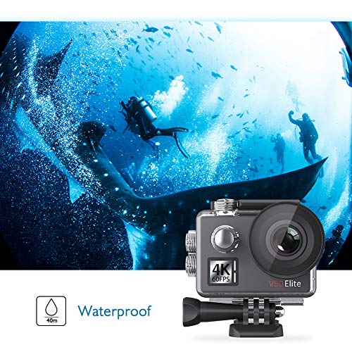 AKASO V50 Elite 4K60fps Action Camera with 128GB MicroSDXC U3 Memory Card Bundle G5217