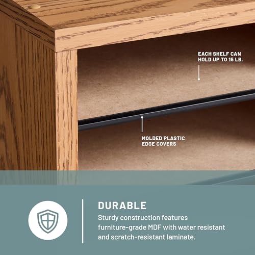 Safco Wooden Paper and Mail Organizer, Adjustable Shelves, Stackable B285