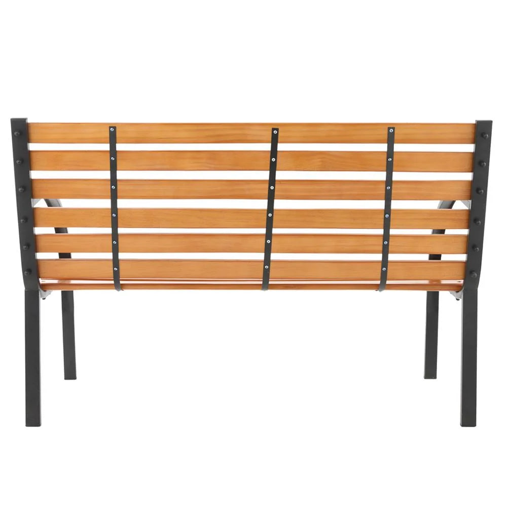UBesGoo Iron Hardwood Park Bench 48" Loveseat D60317