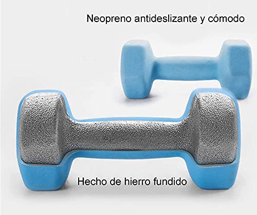 FUXION Neoprene Dumbbell Hand Weights, Set of 2, Hexagon Non-Slip E207497
