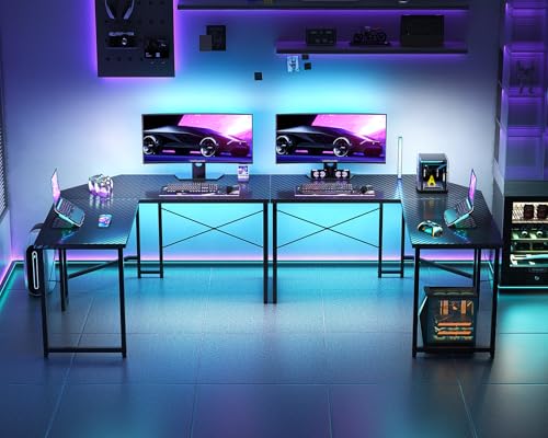 Casaottima L Shaped Gaming Desk Corner Desk for Home Office, 51 Inch, Black M173778