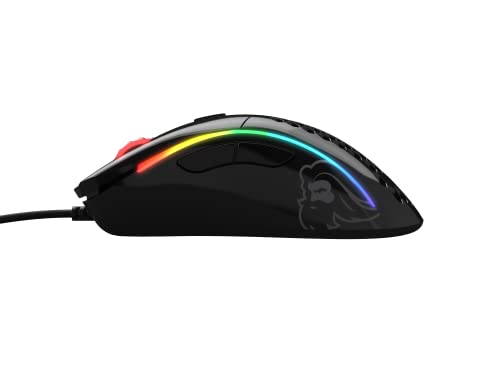 Glorious Model D Wired Gaming Mouse - 68g Honeycomb RGB Ergonomic, Matte White M160012