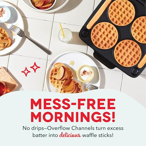 DASH Multi Mini Waffle Maker 4 Inch Non-stick, Aqua G15983