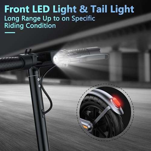 VOLPAM Electric Scooter, 350W/500W, 8.5"/10" Tires, Folding E-Scooter with Dual Braking Q653200