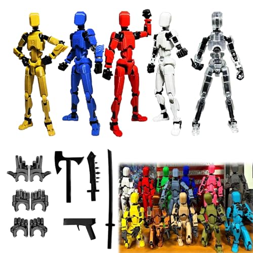Titan 13 Action Figure, 3D Printed Robot, Desktop Decorations Game Gifts (9 pcs) Z24151