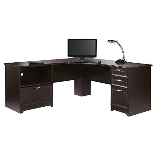 Realspace Magellan Performance 71"W L-Shaped Corner Desk, Espresso Q27794
