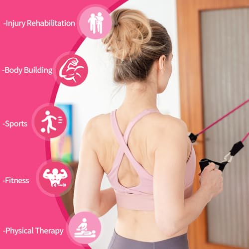 VEICK Resistance Bands with Handles for Home Workout O75059