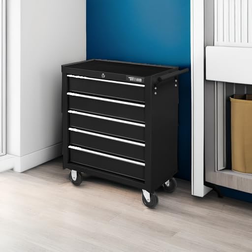 TUFFIOM 5-Drawer Rolling Tool Chest with Lockable Wheels R211166