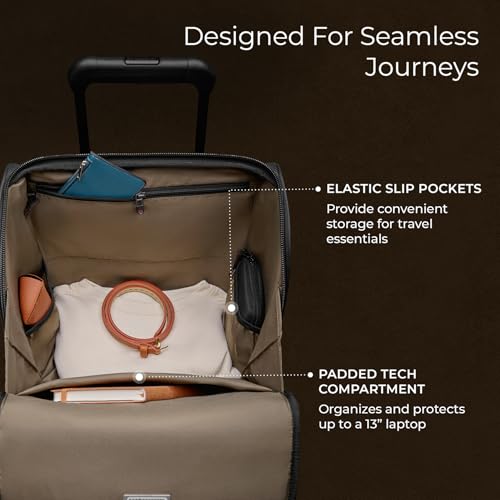 Briggs & Riley 22" Carry On Expandable Spinner - Softside Luggage, Black G487462